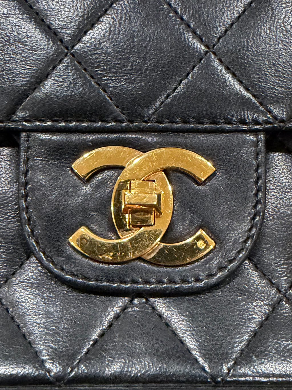 Vintage 90s Chanel Classic Double Flap Bag