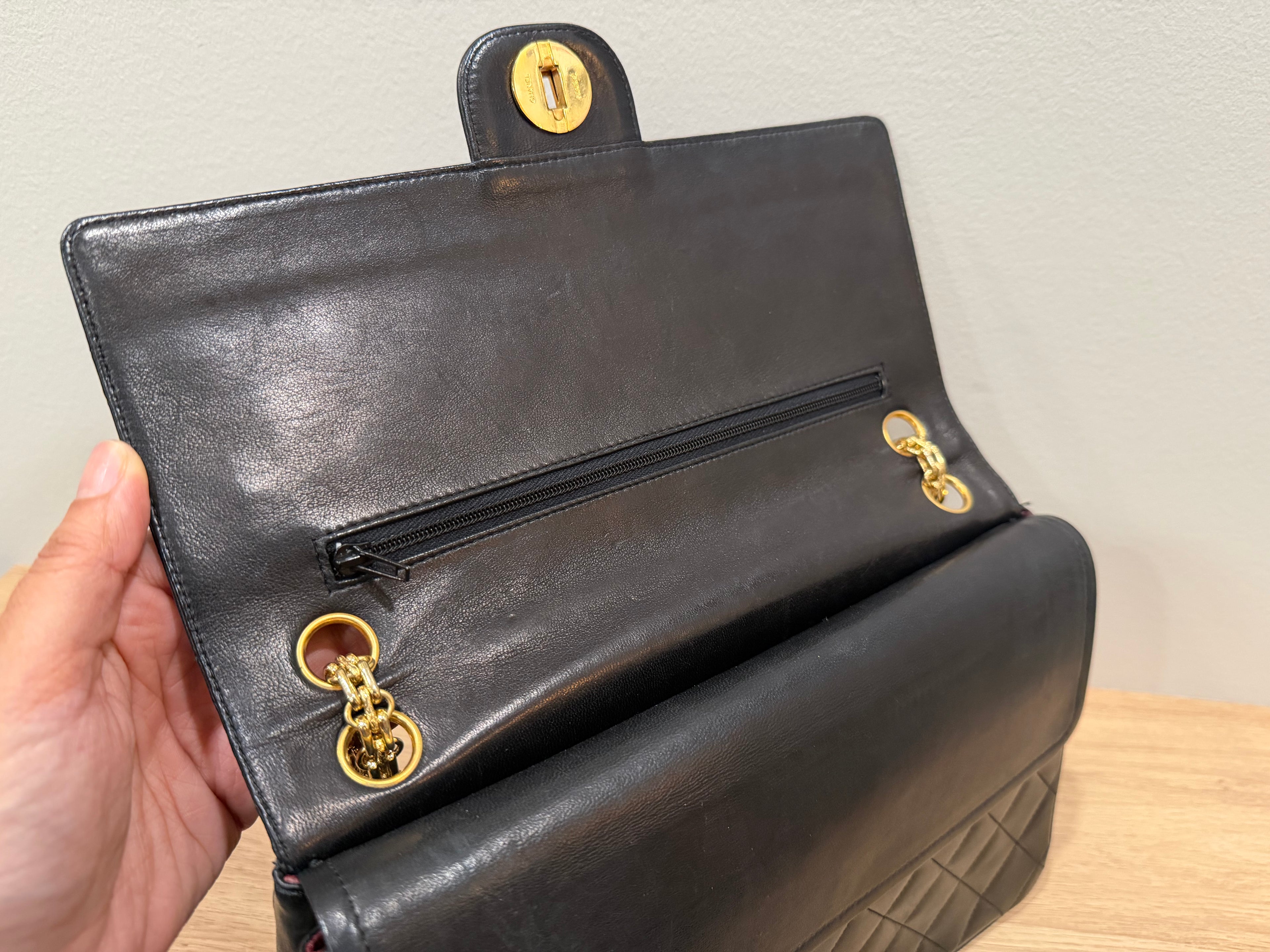 Vintage 90s Chanel Classic Double Flap Bag