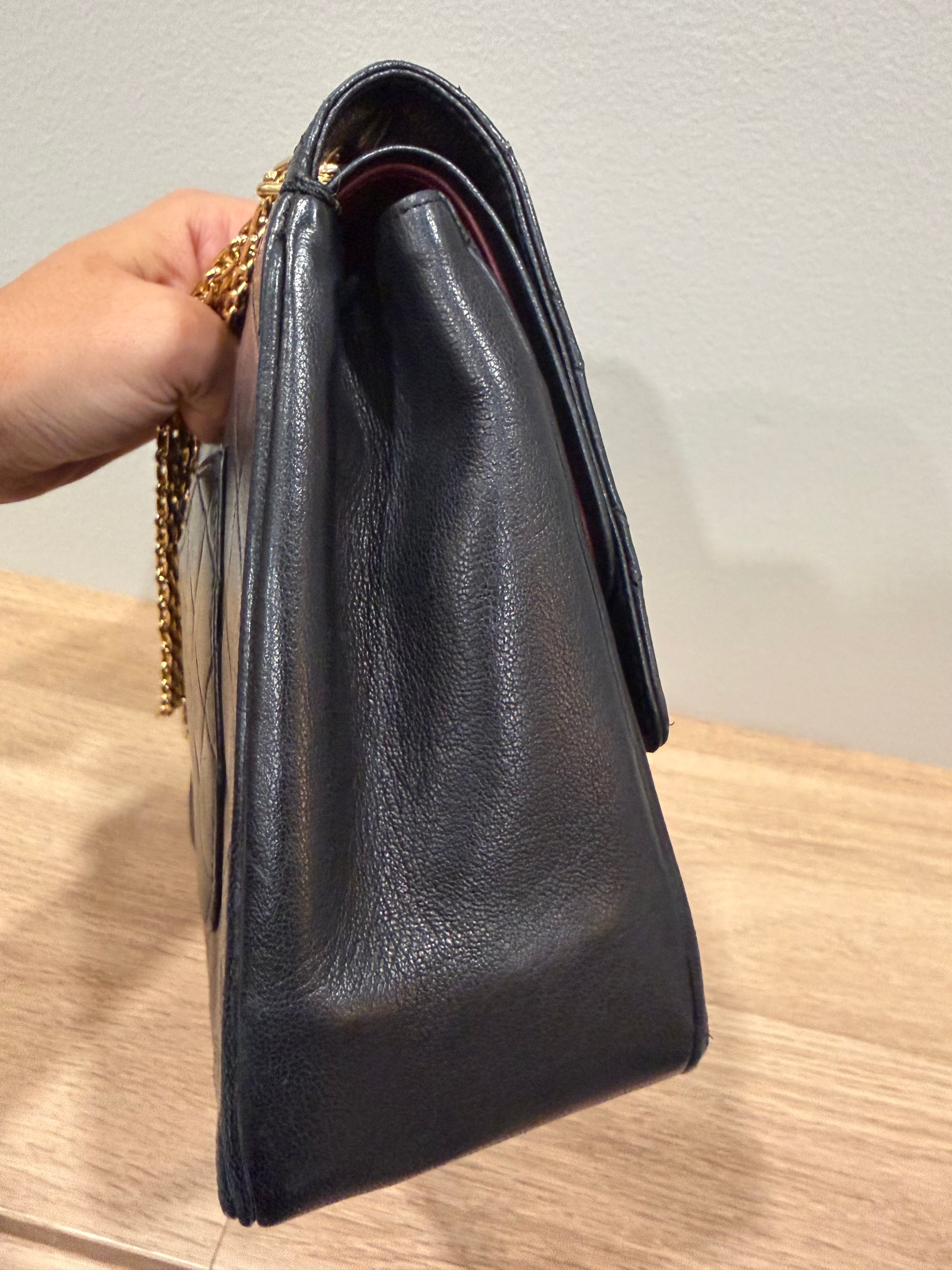 Vintage 90s Chanel Classic Double Flap Bag