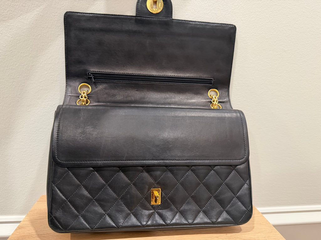 Vintage 90s Chanel Classic Double Flap Bag