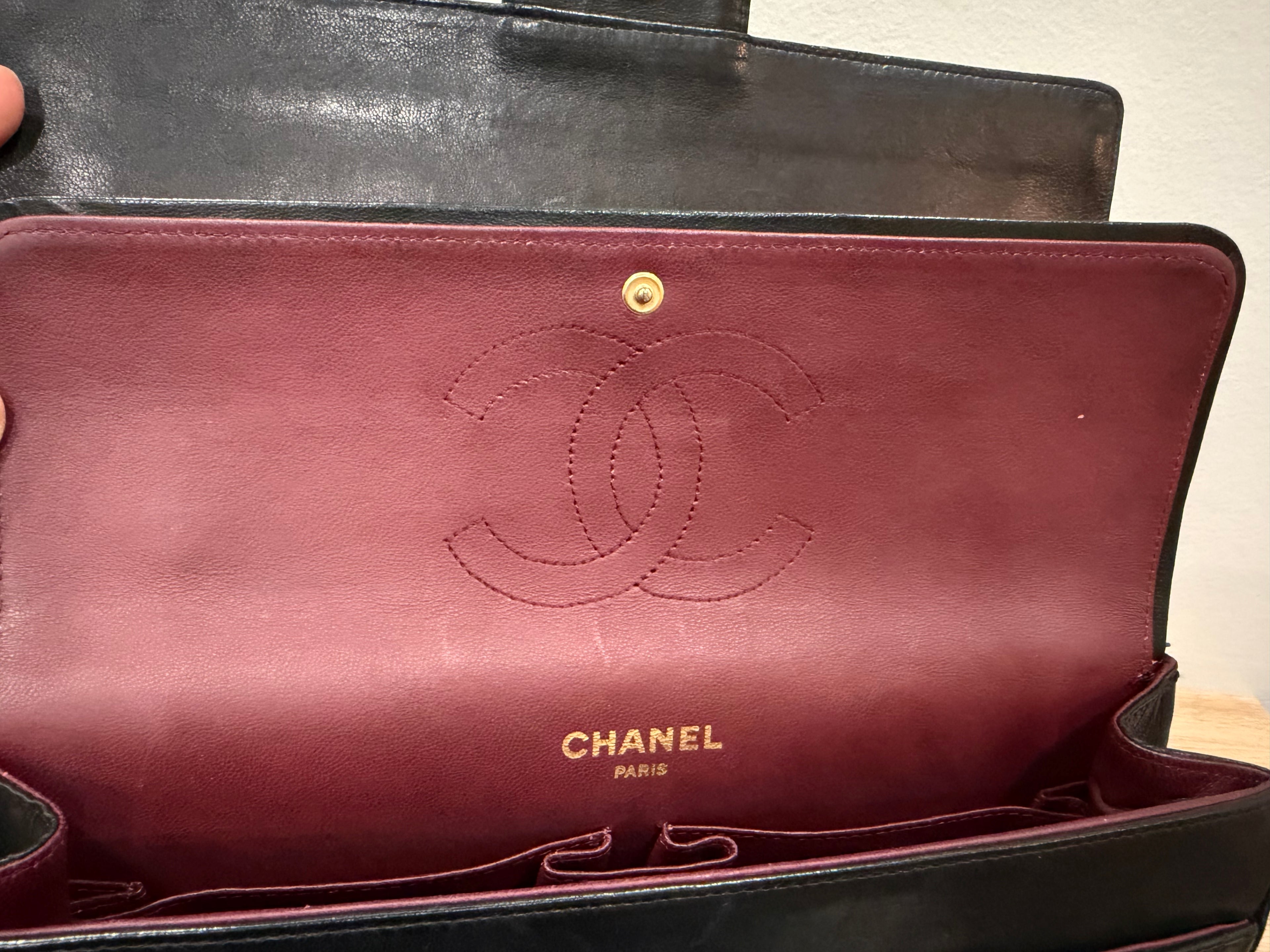 Vintage 90s Chanel Classic Double Flap Bag